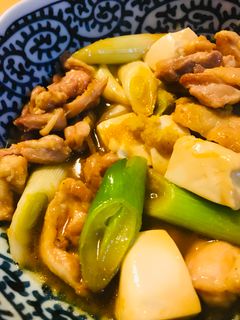 鶏肉と長ネギのスキヤキ風炒め煮-レシピのメイン写真