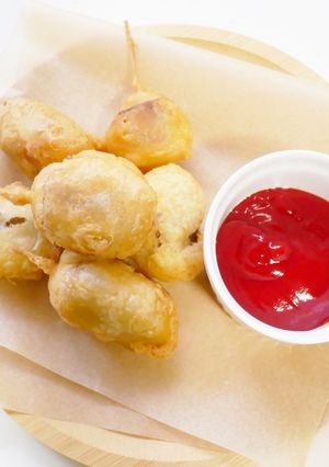 大豆ミートのソーセージでアメリカンドッグ-レシピのメイン写真