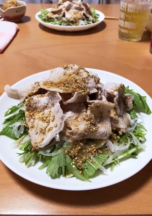 我が家の薬味たっぷり冷しゃぶサラダ☆-レシピのメイン写真