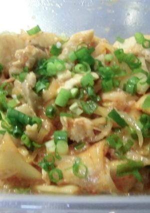 電子レンジで鶏キムチ-レシピのメイン写真