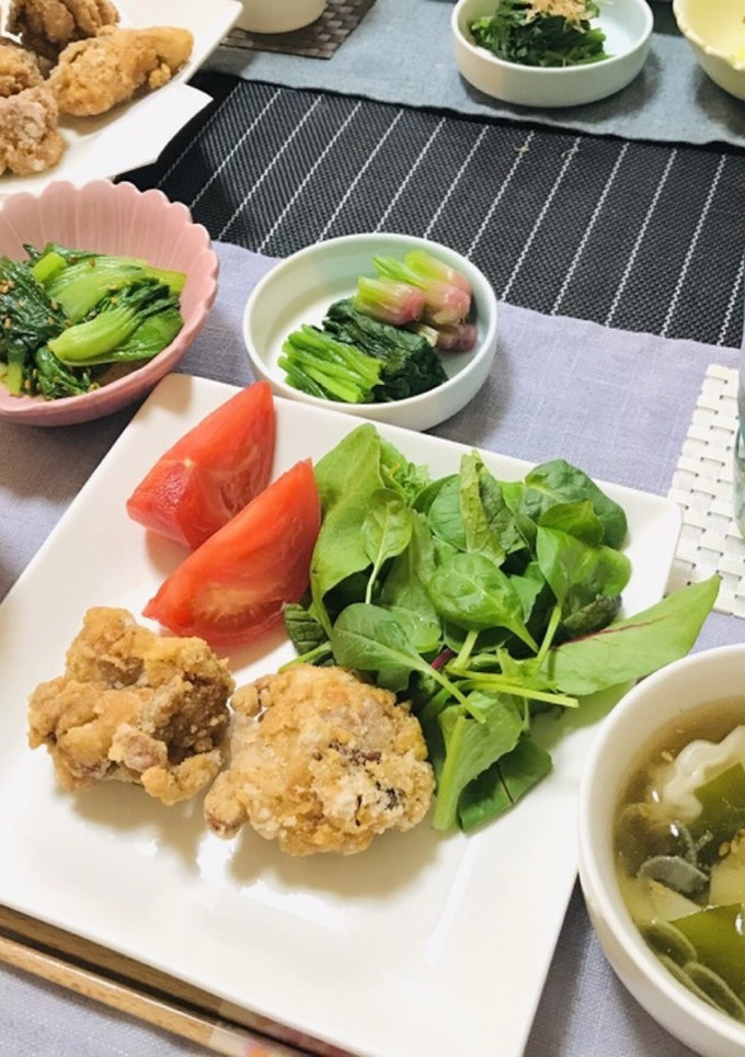 今日の夕飯★唐揚げメインで中華風に♬-レシピのメイン写真