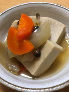 こうや豆腐の煮物-レシピのメイン写真