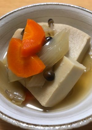 こうや豆腐の煮物-レシピのメイン写真