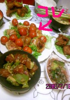 ミニトマトのスイートチリソース炒め。-レシピのメイン写真