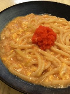 つるとんたんの明太子餡かけ卵とじうどん-レシピのメイン写真
