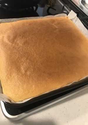 簡単材料♡天板でスポンジ生地-レシピのメイン写真