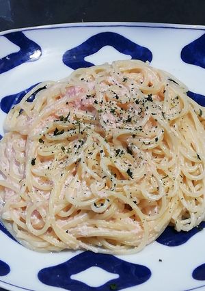 簡単たらこのクリームパスタ-レシピのメイン写真