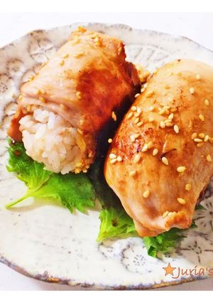 手軽に★俵の肉巻きおにぎり-レシピのメイン写真