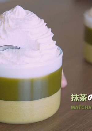 抹茶ムースとゼリーのグラスデザート-レシピのメイン写真