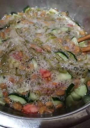 納豆めかぶと野菜の和え物-レシピのメイン写真