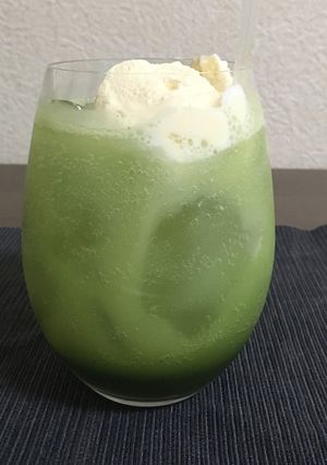 超簡単！抹茶クリームソーダ♬-レシピのメイン写真
