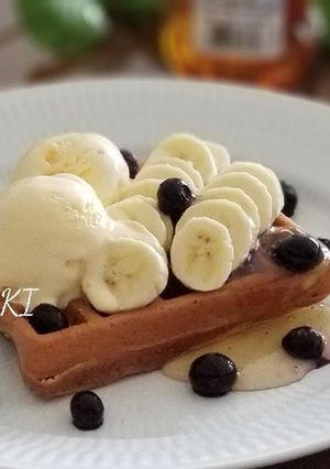 綺麗になれちゃう『バナナワッフル』-レシピのメイン写真