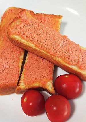 食パンでも美味しい☆明太子バタートースト-レシピのメイン写真