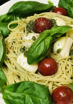モッツァレラチーズ＆ジェノベーゼパスタ-レシピのメイン写真