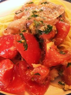 トマトと生ハムの冷製パスタ-レシピのメイン写真