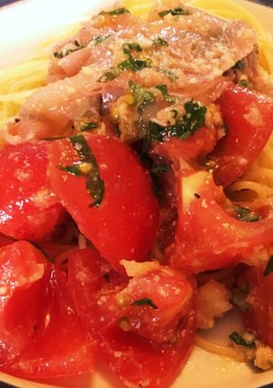 トマトと生ハムの冷製パスタ-レシピのメイン写真