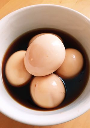 めんつゆで簡単！固ゆで味付け煮たまご-レシピのメイン写真