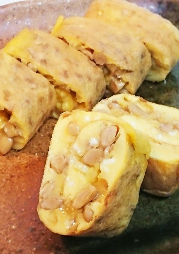 ふんわり✨ねぎ納豆卵焼き-レシピのメイン写真