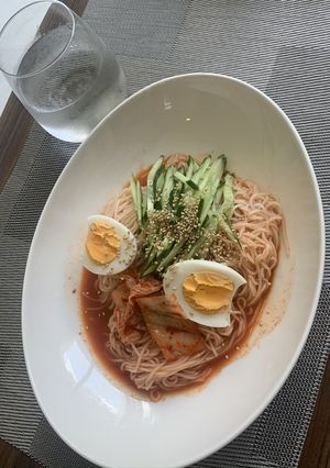 そうめんdeビビン冷麺-レシピのメイン写真