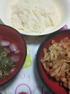 かき揚げそうめんを添えて-レシピのメイン写真
