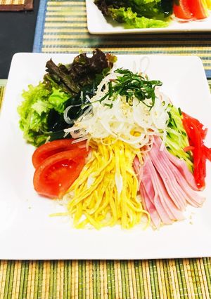 冷やし中華盛り付けコード01-H-レシピのメイン写真