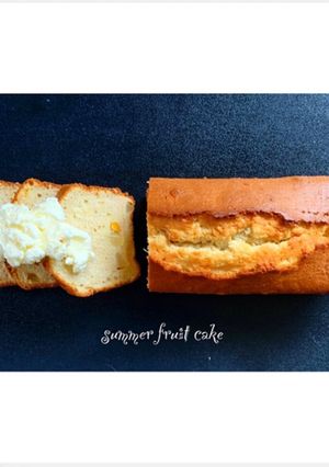 ハンドミキサーで作るサマーフルーツケーキ-レシピのメイン写真