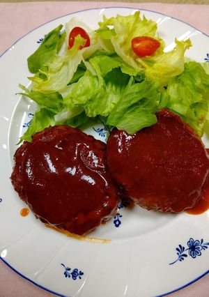 本格的ハンバーグはソースも決めて-レシピのメイン写真