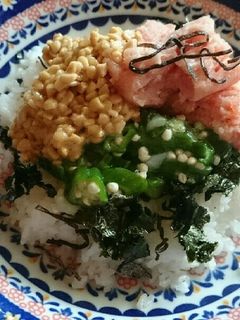 ネギトロで簡単3食丼♪-レシピのメイン写真