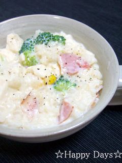 ダイエットに!豆腐入り豆乳リゾット♪-レシピのメイン写真