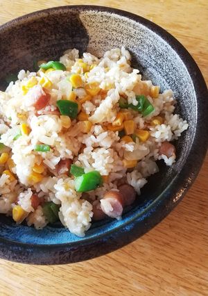 コーン ウィンナー ピラフ 残りご飯-レシピのメイン写真