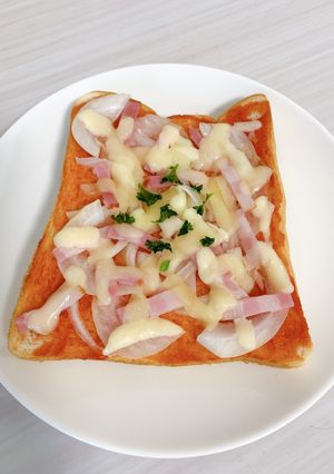 ランチ　ダイエット中のピザトースト-レシピのメイン写真