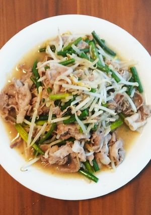豚肉とニンニクの芽の味噌炒め-レシピのメイン写真