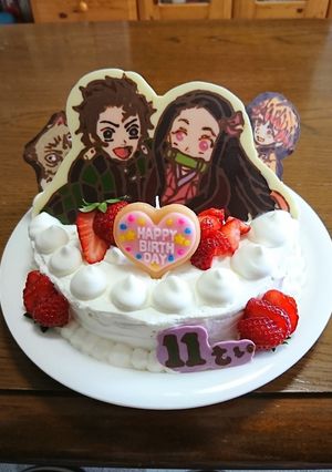 キャラケーキ 鬼滅の刃-レシピのメイン写真
