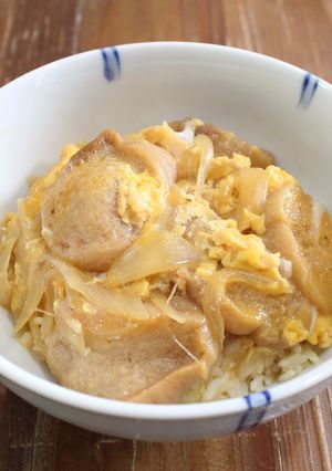 お麩の卵とじ丼-レシピのメイン写真