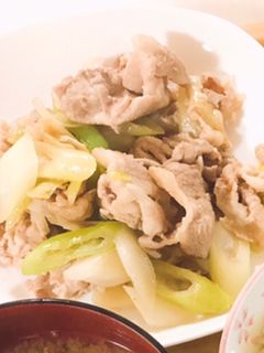 豚肉のネギ炒め-レシピのメイン写真