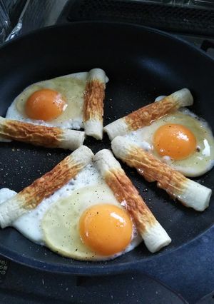 ちくわde仕切り目玉焼き☆-レシピのメイン写真