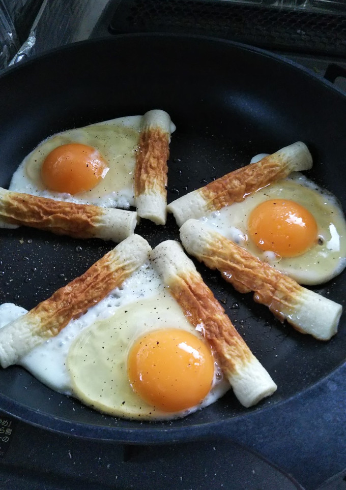 ちくわde仕切り目玉焼き☆-レシピのメイン写真
