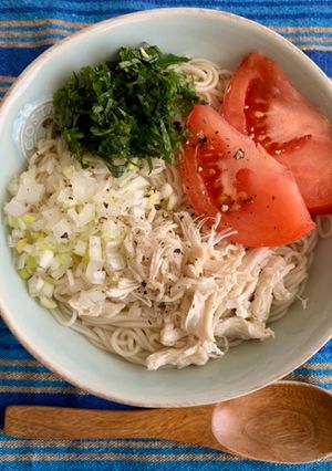 そうめんでアジアン風スープ麺-レシピのメイン写真