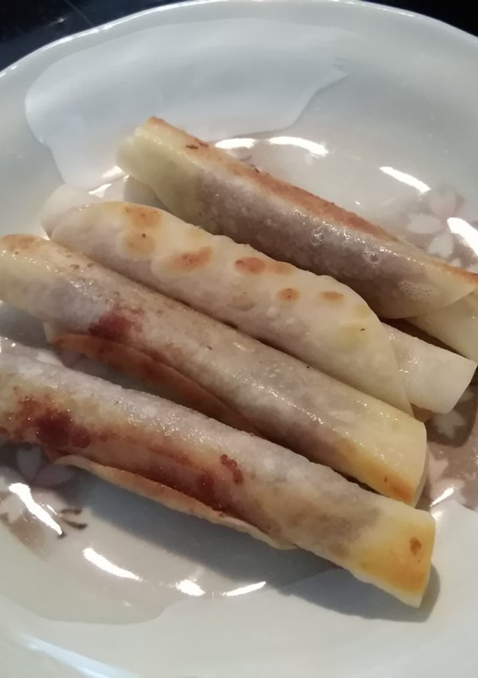 餃子の皮であんこ巻いちゃいました！-レシピのメイン写真