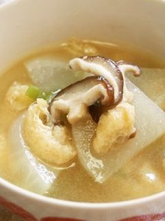 カブと椎茸の味噌汁♪-レシピのメイン写真