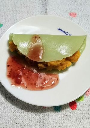 かぼちゃ餡のクレープ包み-レシピのメイン写真