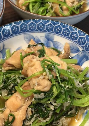 鶏モモとみぶなの炒め煮びだし-レシピのメイン写真