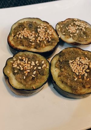 焼きなすの蕗味噌のせ-レシピのメイン写真