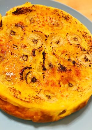バナナチーズケーキ　カラメル　QCチーズ-レシピのメイン写真