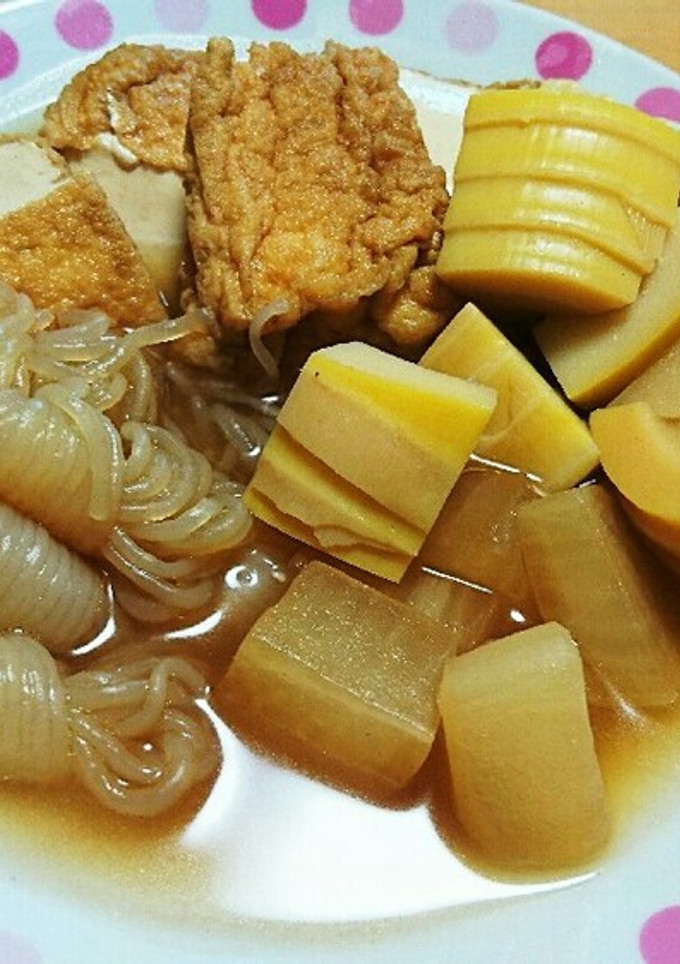 タケノコと厚揚げのめんつゆ煮-レシピのメイン写真