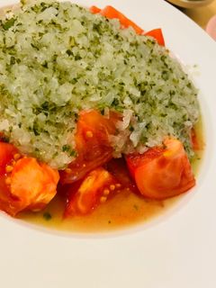 トマト 新玉ねぎドレッシング サラダQC-レシピのメイン写真