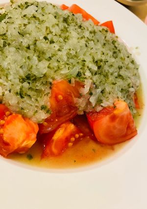 トマト　新玉ねぎドレッシング　サラダQC-レシピのメイン写真