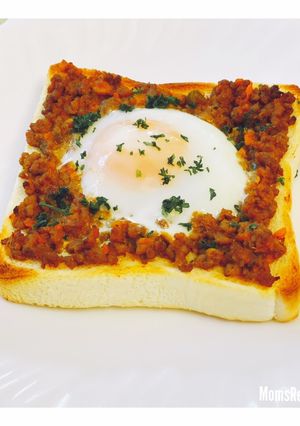 ドライカレーdeトースト-レシピのメイン写真