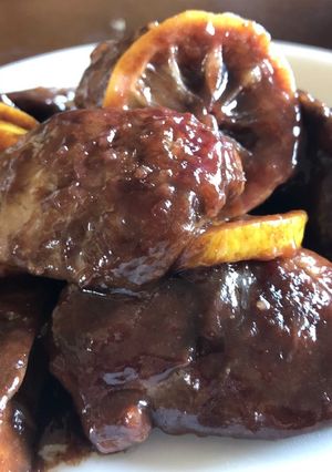 鶏レバーとレモンのバルサミコソース-レシピのメイン写真