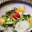 豆苗のごま風味サラダ